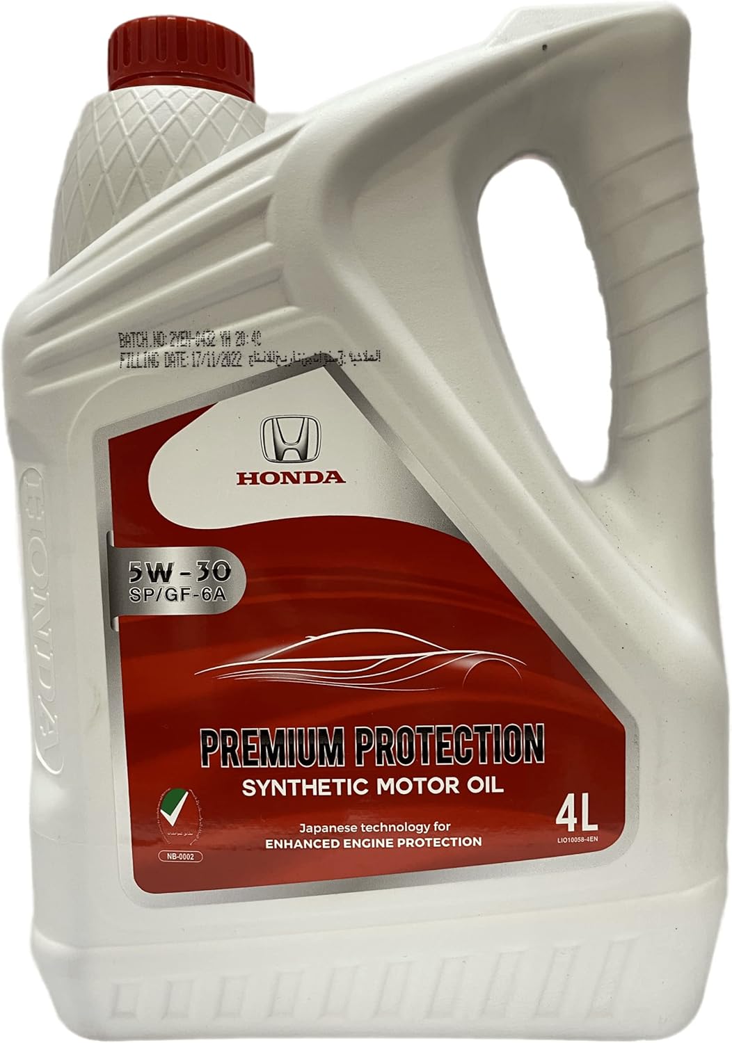 honda premium protection synthetic motor oil 5w 30 sp/gf6 a 4l honda premium protection synthetic motor oil 5w 30 sp/gf6 a 4l